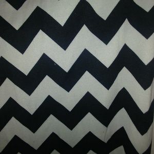 Chevron print long skirt